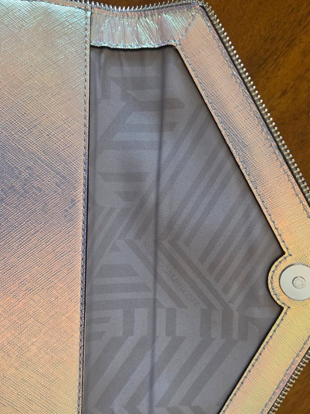 Rebecca Minkoff Leo Clutch - Iridescent White - Picture 5 of 7